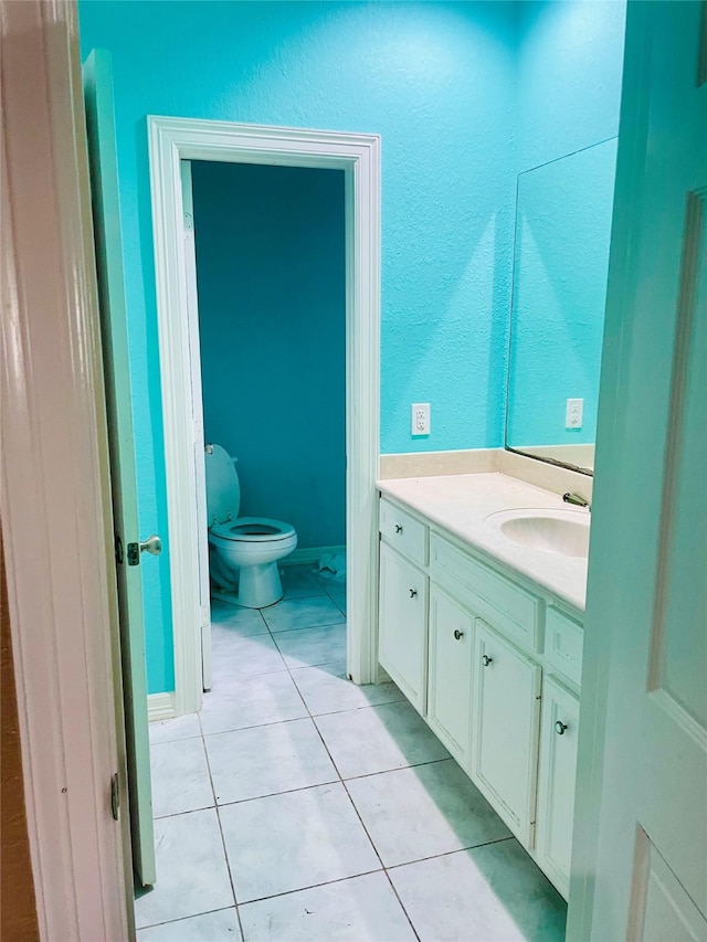 8930 Water Crest Trl, Richmond, TX 77469 - bathroom with tile patterned flooring, vanity, and toilet