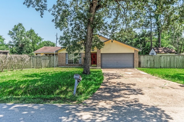 9118 Nyssa St, Houston, TX 77078 - ranch-style house with driveway, an attached garage, and brick siding
