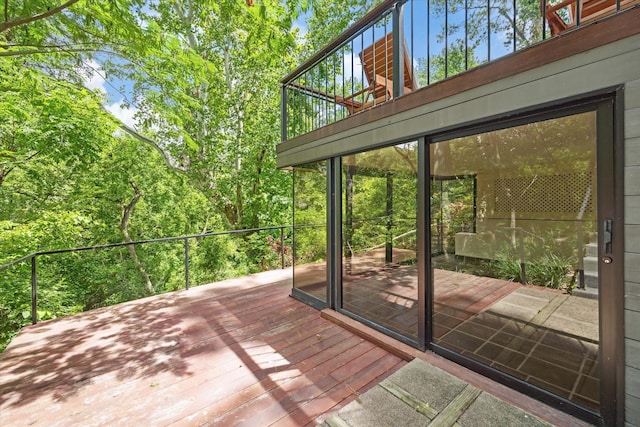 view of wooden terrace