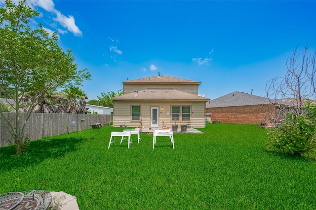 rear view of property with a patio