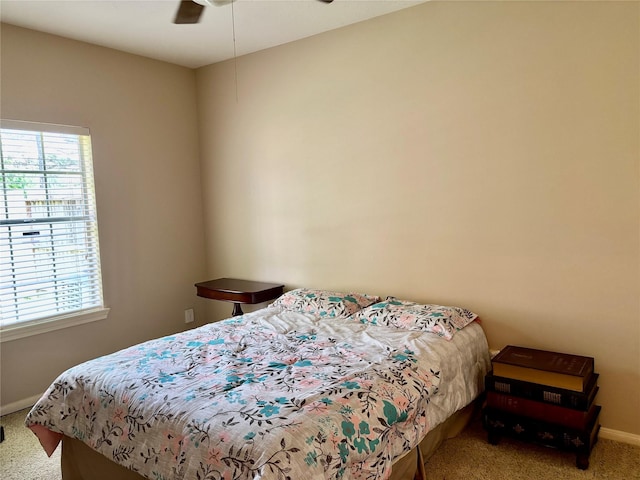3923 Fordham Park Ct, Pasadena, TX 77058 - carpeted bedroom with baseboards and a ceiling fan
