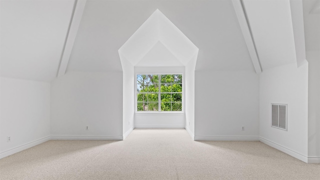 additional living space with carpet and baseboards