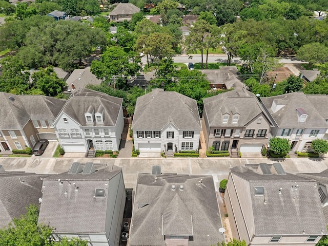 aerial view of residential area