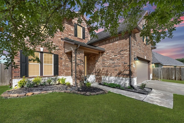8207 Oxbow Manor Ln, Cypress, TX 77433 - view of front facade with driveway and brick siding