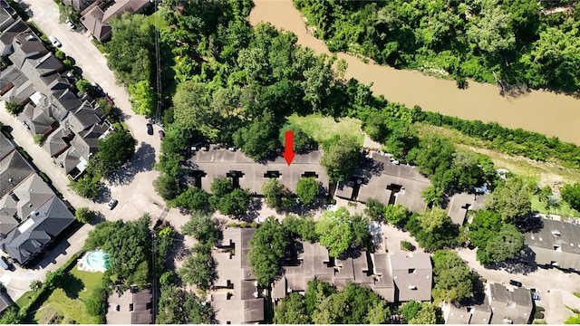 aerial view of residential area
