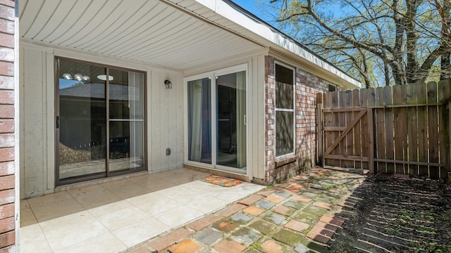 31311 N Head Dr, Spring, TX 77386 - view of patio / terrace with fence and a gate