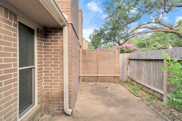 2815 Panagard Dr Unit 38, Houston, TX 77082 - view of patio / terrace with a fenced backyard