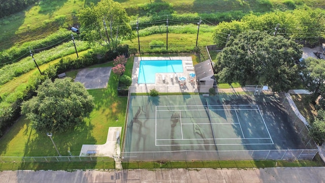 2815 Panagard Dr Unit 38, Houston, TX 77082 - bird's eye view of a pool area