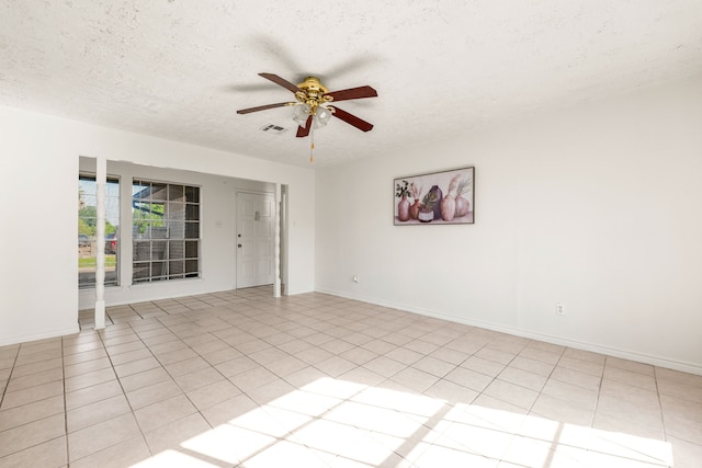 10431 Sagewillow Ln, Houston, TX 77089 - spare room with a ceiling fan, a textured ceiling, and baseboards