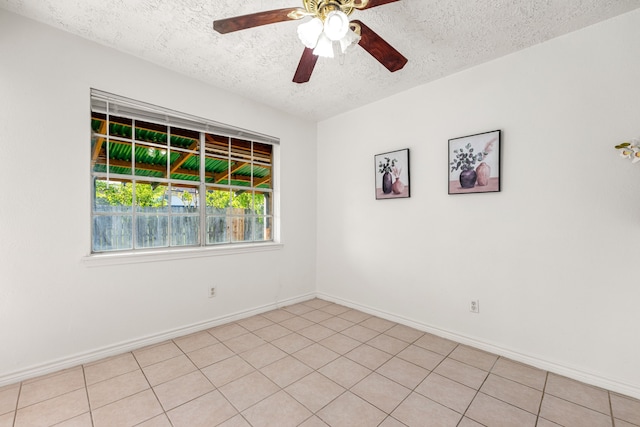 10431 Sagewillow Ln, Houston, TX 77089 - unfurnished room with a textured ceiling, ceiling fan, and baseboards