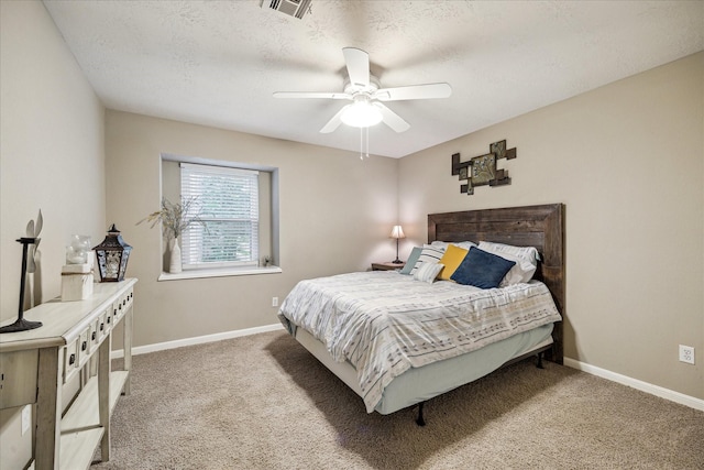 11730 Cypresswood Dr, Houston, TX 77070 - bedroom featuring carpet, baseboards, and a ceiling fan