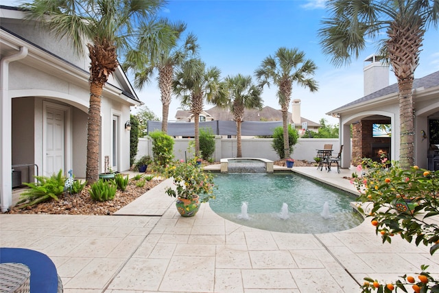 39 New Oak Trl, Humble, TX 77346 - view of swimming pool with a patio and a pool with connected hot tub