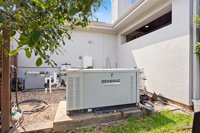 39 New Oak Trl, Humble, TX 77346 - exterior view of a power unit and stucco siding
