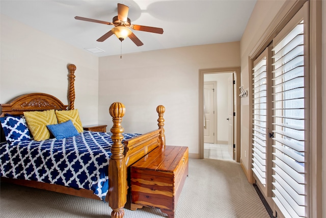 39 New Oak Trl, Humble, TX 77346 - bedroom featuring carpet floors and ceiling fan