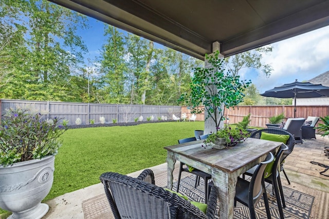7918 Silver Grove Dr, Magnolia, TX 77354 - view of patio with outdoor dining space