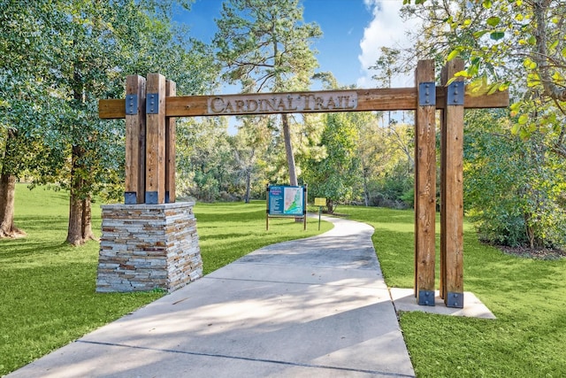 7918 Silver Grove Dr, Magnolia, TX 77354 - view of community featuring a lawn