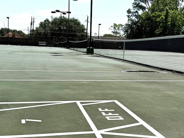 11414 Cedar Creek Dr, Houston, TX 77077 - view of tennis court featuring fence