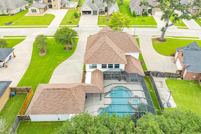 106 Arrowhead Dr, Lake Jackson, TX 77566 - aerial view of residential area with a pool area