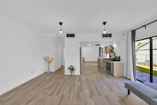 10731 Sageberry Dr, Houston, TX 77089 - unfurnished living room with light wood-type flooring