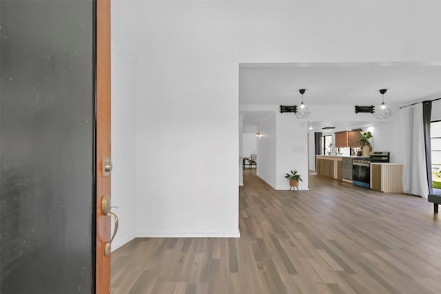 10731 Sageberry Dr, Houston, TX 77089 - unfurnished living room featuring light wood-style floors