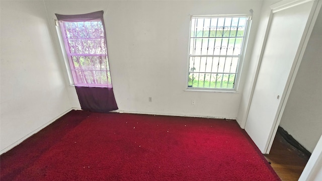 view of carpeted empty room