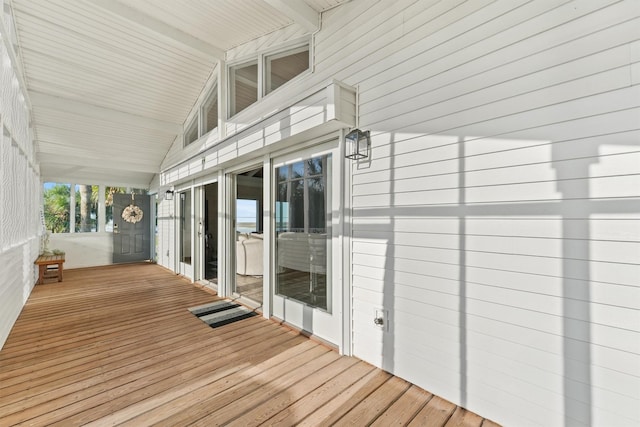 4321 Jolly Roger Rd, Galveston, TX 77554 - view of wooden terrace