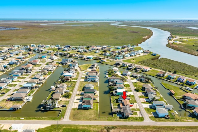 107 Crows Nest Rd, Freeport, TX 77541 - aerial view of property's location with a nearby body of water and nearby suburban area