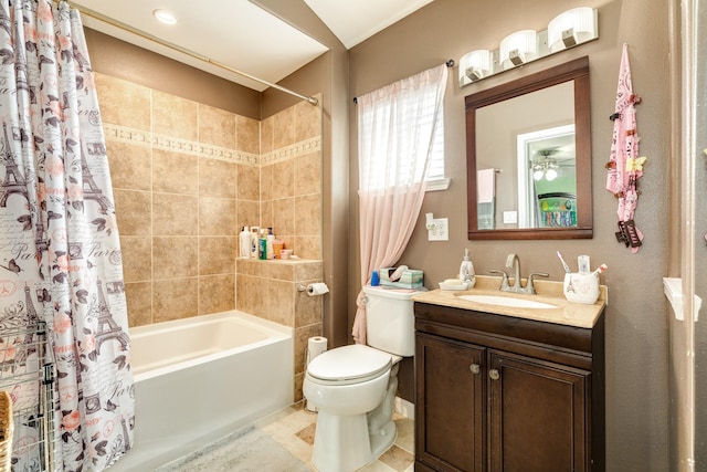 107 Crows Nest Rd, Freeport, TX 77541 - full bathroom featuring shower / tub combo, toilet, and vanity