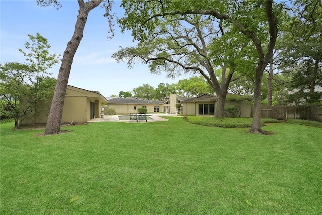 435 Flint Point Dr, Houston, TX 77024 - view of yard with a patio area