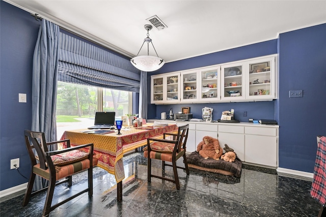 435 Flint Point Dr, Houston, TX 77024 - dining area with baseboards