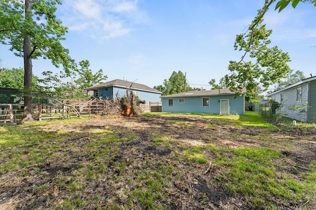 view of fenced backyard