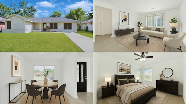9310 Woodlyn Rd, Houston, TX 77078 - bedroom featuring tile patterned flooring and baseboards