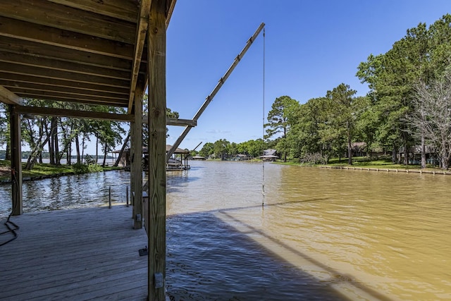 470 S Lakeview Dr, Point Blank, TX 77364 - dock featuring a water view