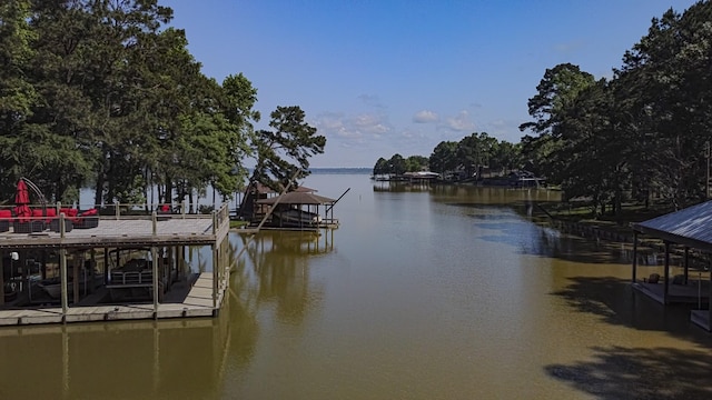 470 S Lakeview Dr, Point Blank, TX 77364 - dock with a water view and boat lift