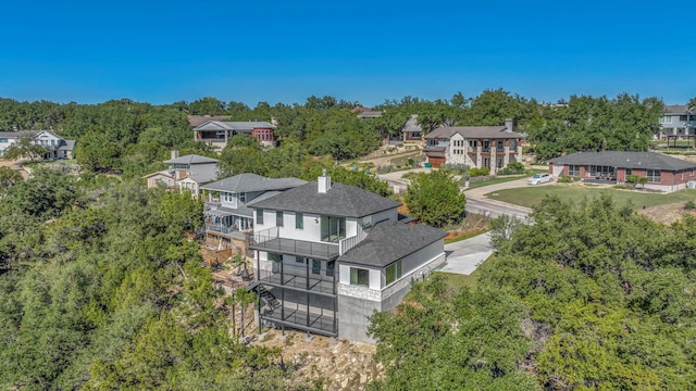 18605 Lakeland Dr, Point Venture, TX 78645 - aerial perspective of suburban area