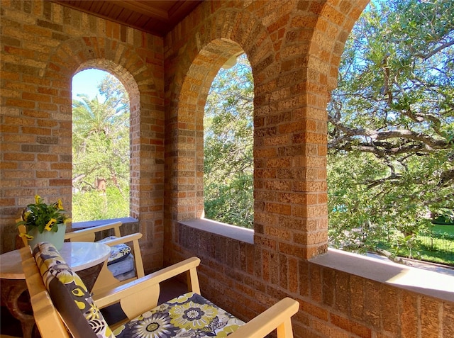 view of balcony