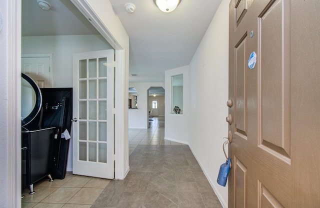 10406 Tenleyton Ln, Houston, TX 77075 - foyer entrance with light tile patterned floors and baseboards
