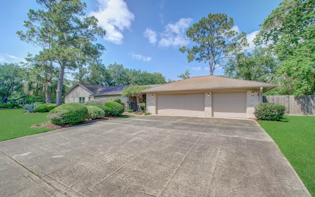 single story home featuring brick siding and an attached garage