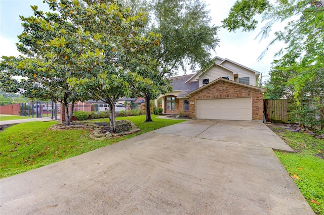 6613 Whitton Dr, Houston, TX 77085 - traditional-style house with brick siding, driveway, and an attached garage