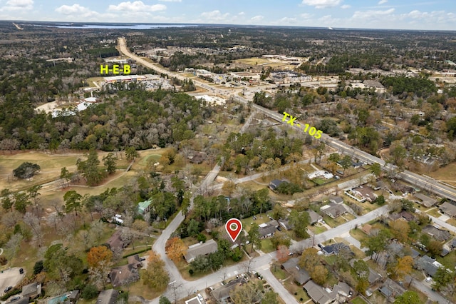 aerial overview of property's location
