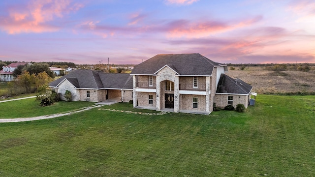 4343 Schlipf Rd, Katy, TX 77493 - view of front of property featuring a lawn and brick siding