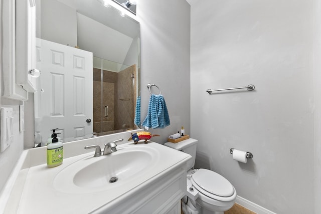 1708 Wilson St, Houston, TX 77019 - bathroom with a shower stall, toilet, and vanity