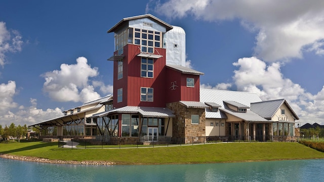 4222 Maple Glen Dr, Fulshear, TX 77441 - view of property featuring a water view and fence