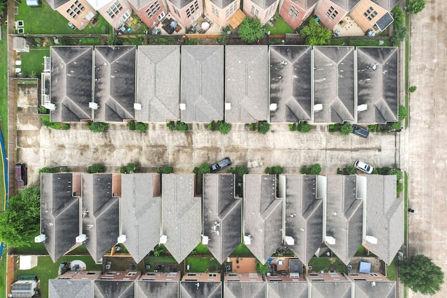 aerial perspective of suburban area