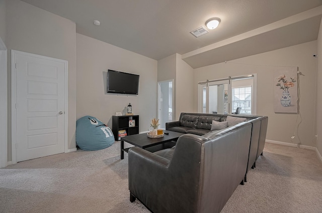 4314 Reese Ravine Ln, Katy, TX 77493 - living room featuring light carpet and baseboards