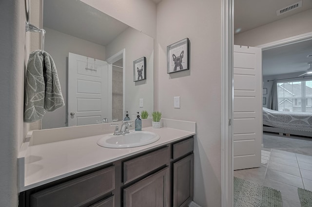 4314 Reese Ravine Ln, Katy, TX 77493 - full bathroom with ensuite bath, tile patterned flooring, and vanity