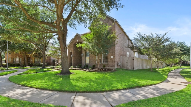 8611 Springmere Ct, Houston, TX 77095 - view of front of property with brick siding