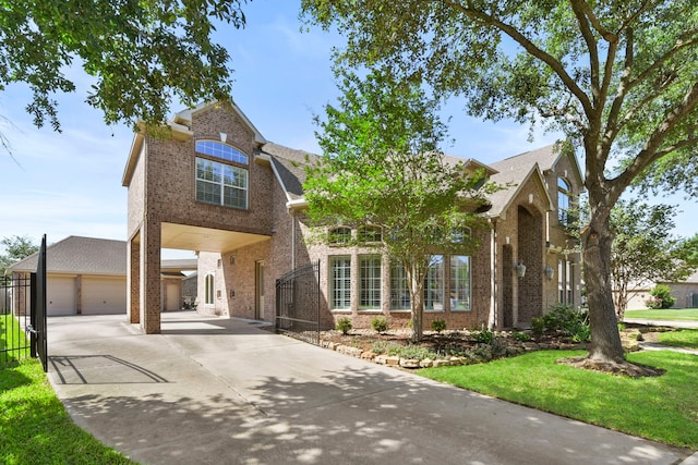 8611 Springmere Ct, Houston, TX 77095 - traditional-style home with brick siding, driveway, and roof with shingles