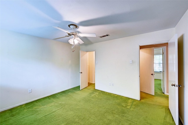 7907 Aleta Dr, Spring, TX 77379 - unfurnished bedroom with carpet floors and ceiling fan