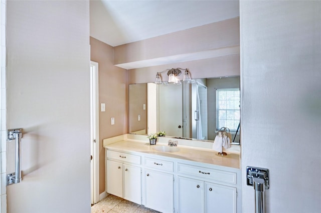 7907 Aleta Dr, Spring, TX 77379 - bathroom featuring vanity and baseboards